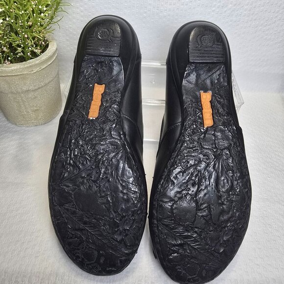 BORN CHARLOTTE BLACK LEATHER BALLET FLAT WOMENS SHOES SIZE 8.5 EUC - Picture 4 of 8